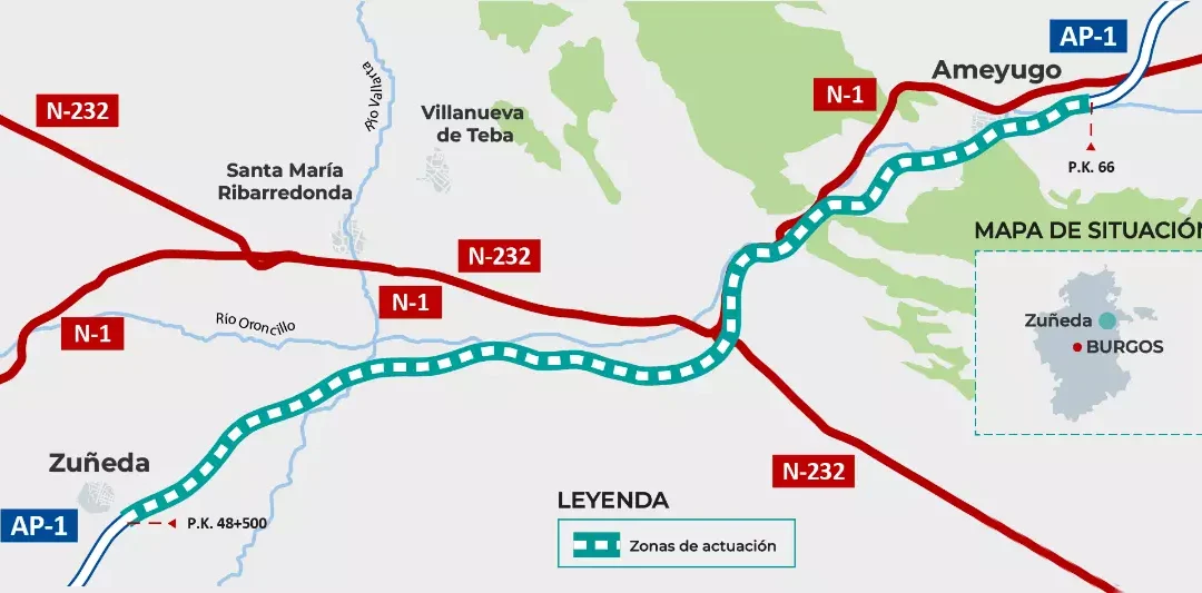 Tercer carril en la Autopista AP-1